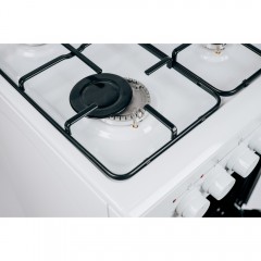 Плита газоелектрична біла Grunhelm FM5612W