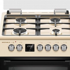 Плита газоелектрична Grunhelm FD661234BE Бежева