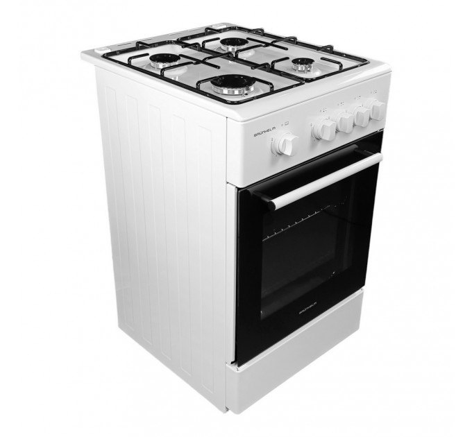 Плита газова біла Grunhelm G4F5600W