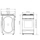 Плита газова біла Grunhelm G4F5600W