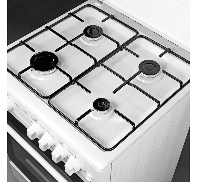 Плита газова біла Grunhelm G4FM6611W