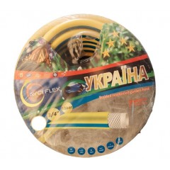Шланг армований УКРАЇНА 3/4 50м + ПОДАРУНОК (2 пістолета+2 адаптори+2 ножа)
