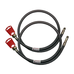 Шланг для води M10х1/2'' 150см комплект 1короткий +1 довгий SANTAN антикорозія