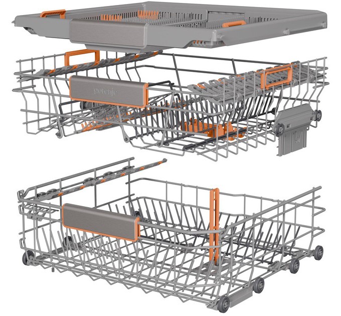 Посудомоечная машина Gorenje встраиваемая, 16компл., A+++, 60см, инвертор, Wi-Fi, AquaStop, сенсорное упр, 3 корзины, белый