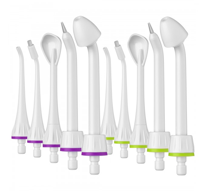 Ирригатор Sencor портативний, чаша 150 мл, Li-ion аккум. в компл., чехол, 10 насадок, белый