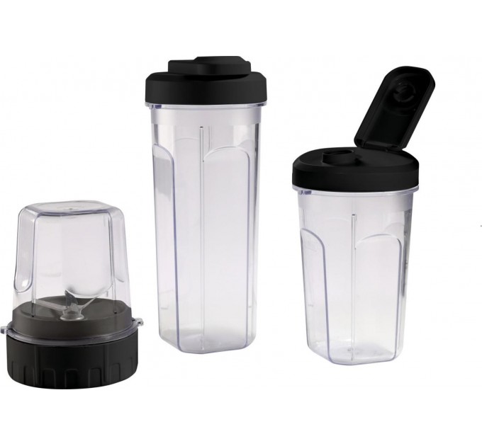 Блендер Gorenje стаціонарний 1400Вт, чаша-1750мл, додаткові ємкості, кавомолка, кришення льоду, приготування супу, імпульсний режим, метал