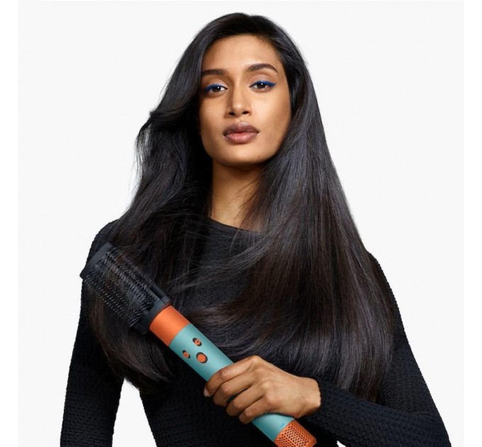 Стайлер Dyson Airwrap I.D. HS08 Curly/Coily Ceramic Patina/Topaz, 1300Вт, темп.режимів-3, D -30,40mm, насадок-6, кейс, кераміка, блакитно-мідний