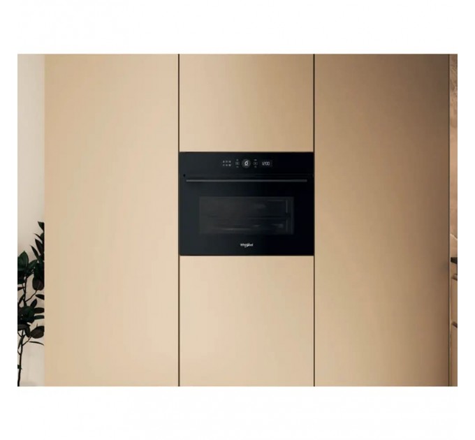 Духова шафа Whirlpool електрична компактна, 40л, дисплей, конвекція, ф-ція мікрохвиль, чорний