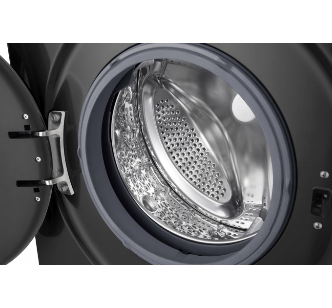Стиральная машина LG фронтальная, 7кг, 1200, A+++, 44см, дисплей, пар, инвертор, черный