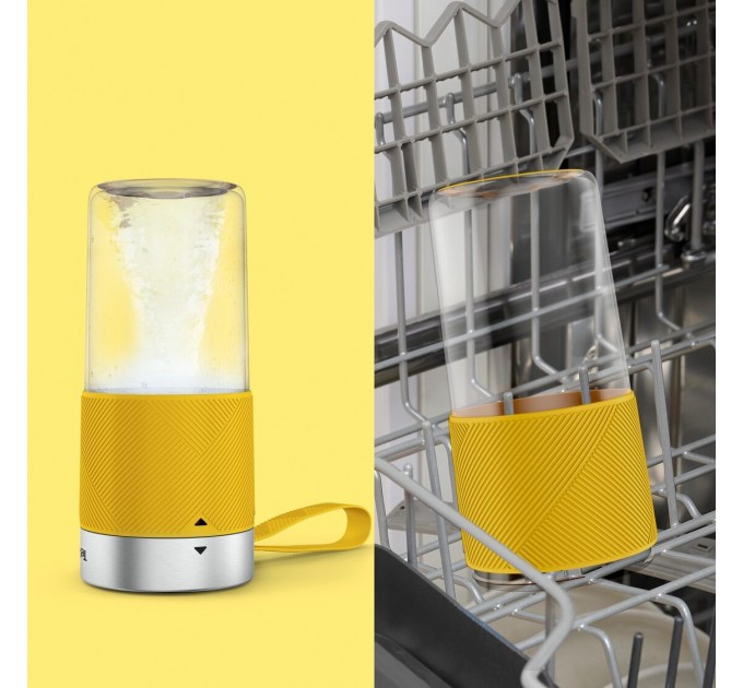 Блендер Tefal Lightmix портативный для смузи, чаша-300мл, USB, желтый