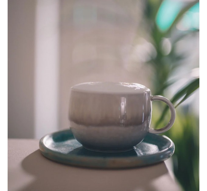 Кофемашина Nivona CafeRomatica, 1.8л, зерно+мол., автомат.капуч, дисплей, авторецептов -9, пригот, холодного кофе, жемчужно-голубой