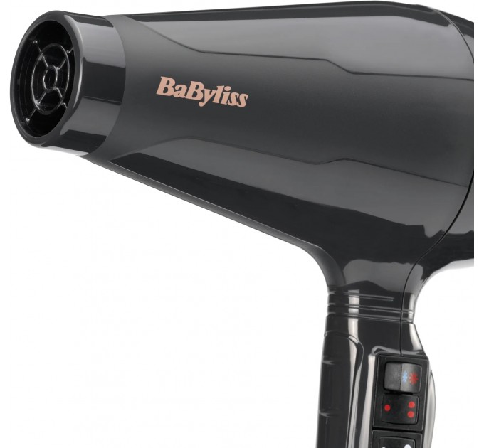 Фен Babyliss Air Pro, 2200Вт, 2 режими, дифузор, іоніз-я, хол. обдув, чорний
