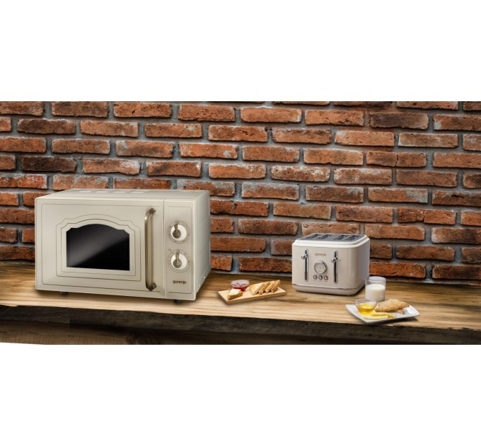 Микроволновая печь Gorenje, 20л, мех. управл., 700Вт, бежевый