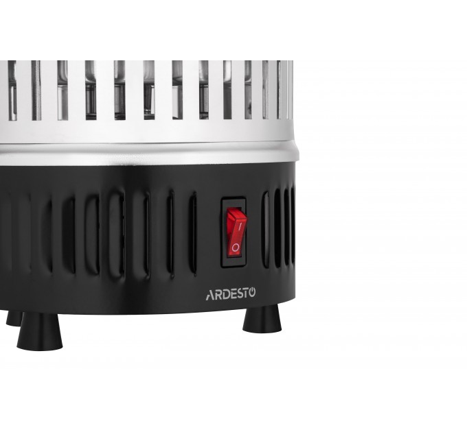 Електрошашличниця ARDESTO 900 Вт, 5 шампурів, обертання 360°, U-подібні нагрівачі, алюмін. кожух, нерж