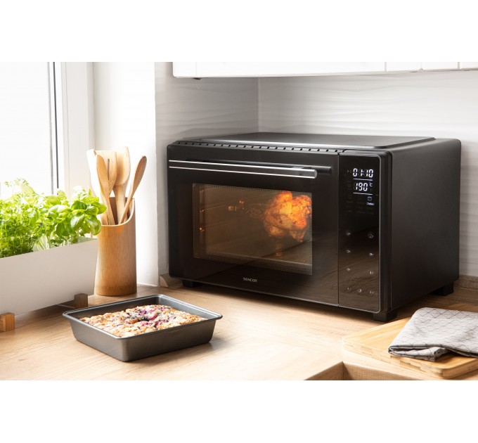 Печь электрическая Sencor SEO, 35л, 1700Вт, сенс., гриль, черная