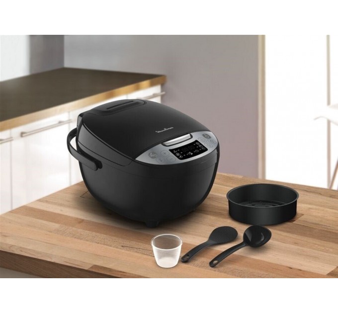 Мультиварка Moulinex SimplyCook, 750Вт, чаша-4л, сенсорне керув., пластик, чорний