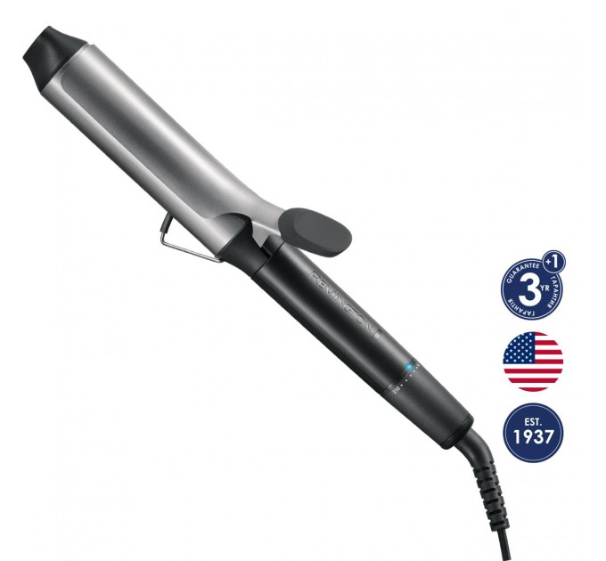Плойка Remington Pro Big Curl, 56Вт, темп.режимов-8, D-38mm, 140-210С, керамика, черный