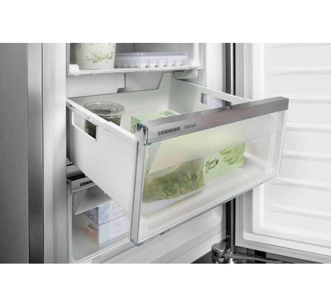 Холодильник Liebherr вбудований SBS, 177x111.8х54.6, холод.відд.-291л, мороз.відд.-209л, 2дв., F, NF, диспл внутр., білий