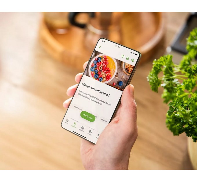 Блендер PHILIPS стационарный 1500Вт, чаша-2000мл, стекло, черный