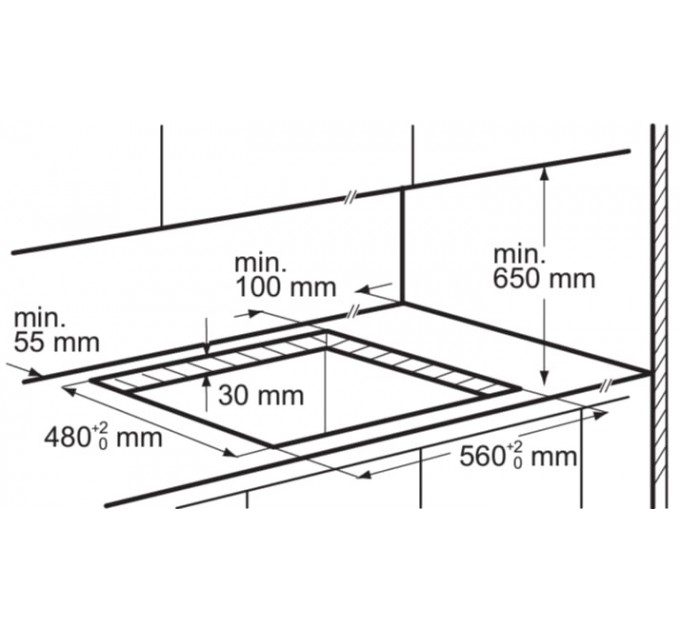 Варочная поверхность Electrolux газ на стекле, 60см, черный