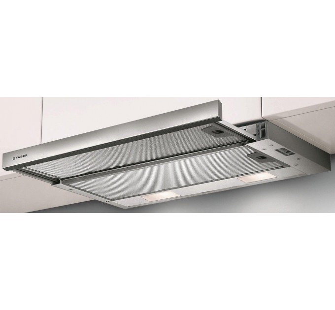 Вытяжка Faber телескопическая, 60см, 584м.куб/ч, Flexa Ng Am A60, нерж