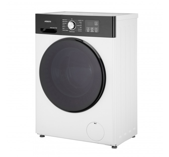 Пральна машина ARDESTO фронтальна Black Mars, 6кг, 1200, А+++, 46.5см, дисплей, інвертор, білий
