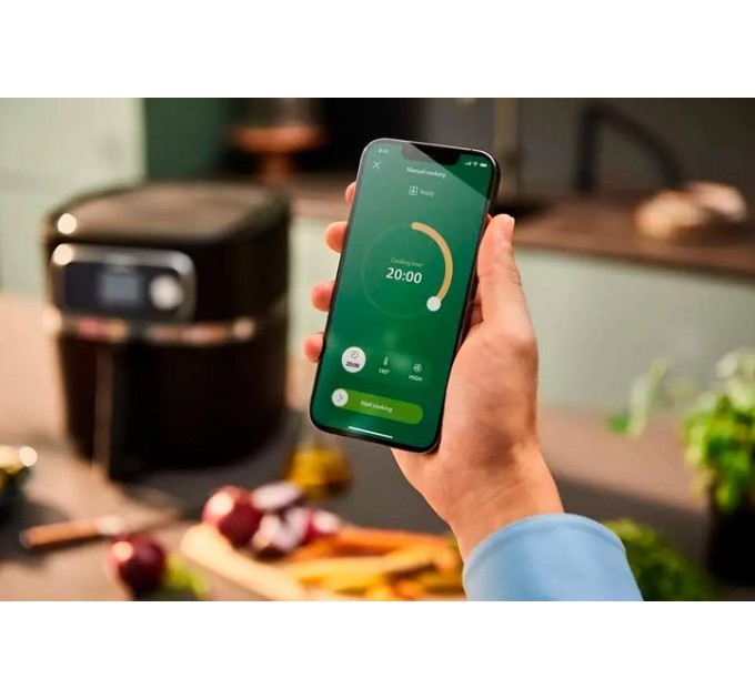 Мультипечь Philips Combi XXL Connected, 2200Вт, чаша-8.3л, сенсорное управл., пластик, черный