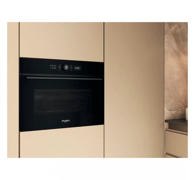 Духова шафа Whirlpool електрична компактна, 40л, дисплей, конвекція, ф-ція мікрохвиль, чорний