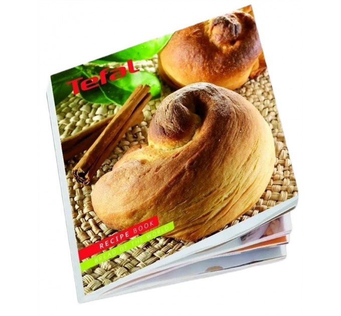Хлебопечка Tefal Bread of the World 1600Вт, программ-19, макс.вес -1,5кг, форма-квадрат, пластик, черный