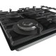 Варочная поверхность Gorenje газ на стекле, 60см, чугун, черный