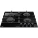 Варочная поверхность Hansa газ на стекле, 59см, чугун, черный