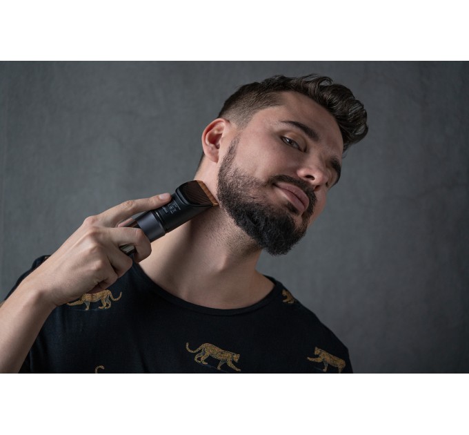 Машинка для стрижки ARDESTO HC-Y40-DBS, мережа+акум., насадок-4, титан. напил + кераміка, чорний