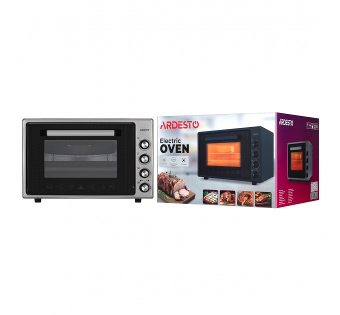 Печь электрическая ARDESTO, 70л, 2000Вт, механич., двойное стекло, нерж
