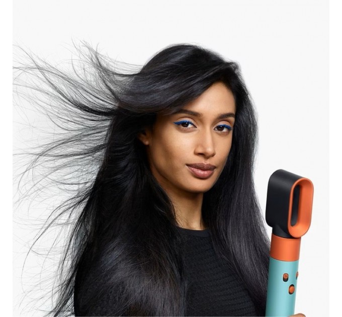 Стайлер Dyson Airwrap I.D. HS08 Curly/Coily Ceramic Patina/Topaz, 1300Вт, темп.режимів-3, D -30,40mm, насадок-6, кейс, кераміка, блакитно-мідний