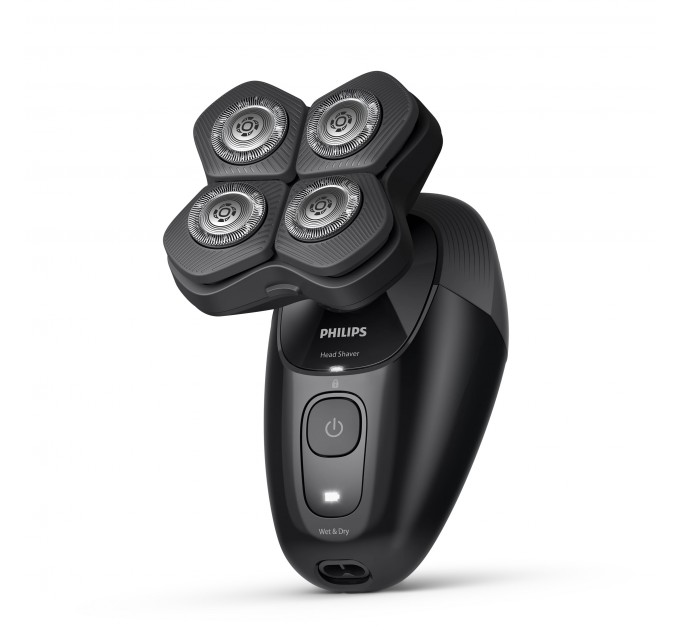 Бритва електр. для головы Philips Pro Series 5000, бритв.головок-4, Li-Ion, сух.+влажн., сталь, черный
