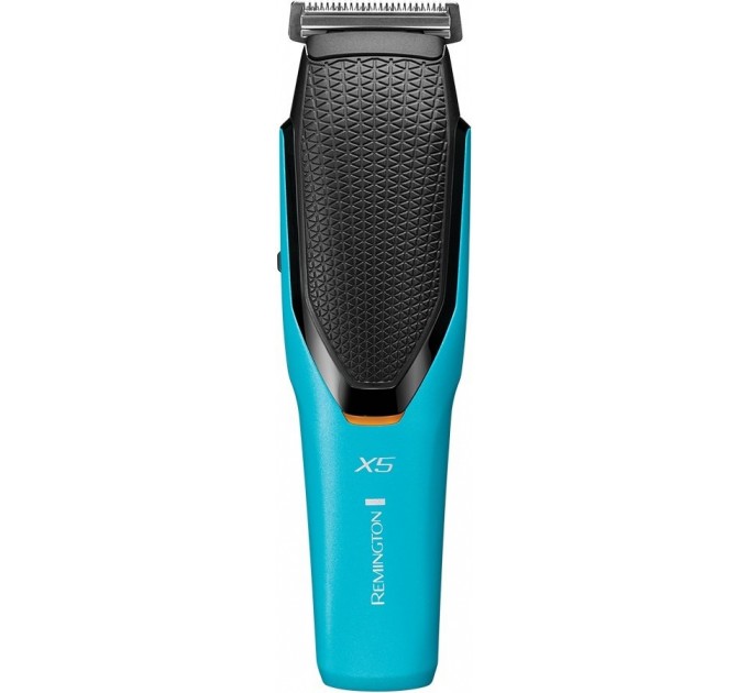 Машинка для стрижки Remington Power X Series X5, мережа+акум., роторний мотор, насадок-4, сталь, чорно-бірюзовий