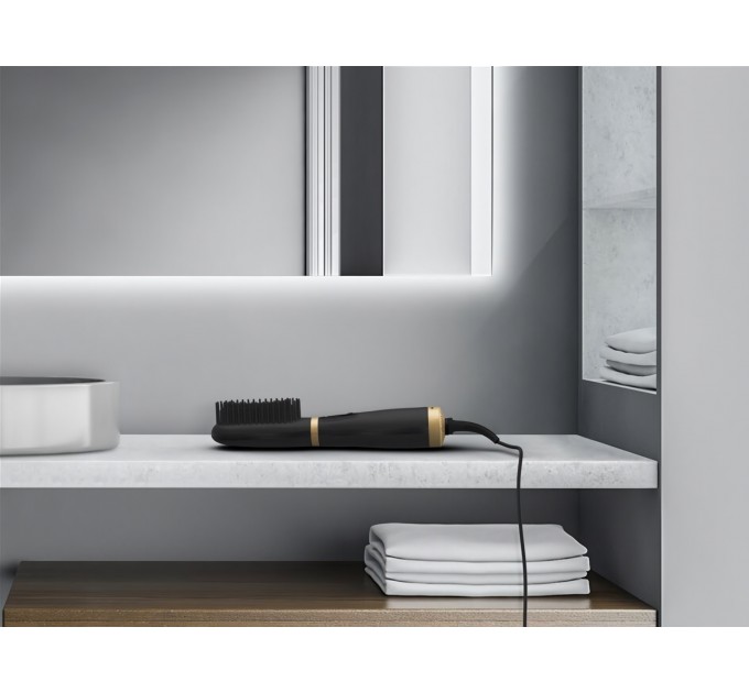 Щетка-выпрямитель Rowenta Powerstraight , темп.режимов-2, 160-200С, ионизация, керамика, черный