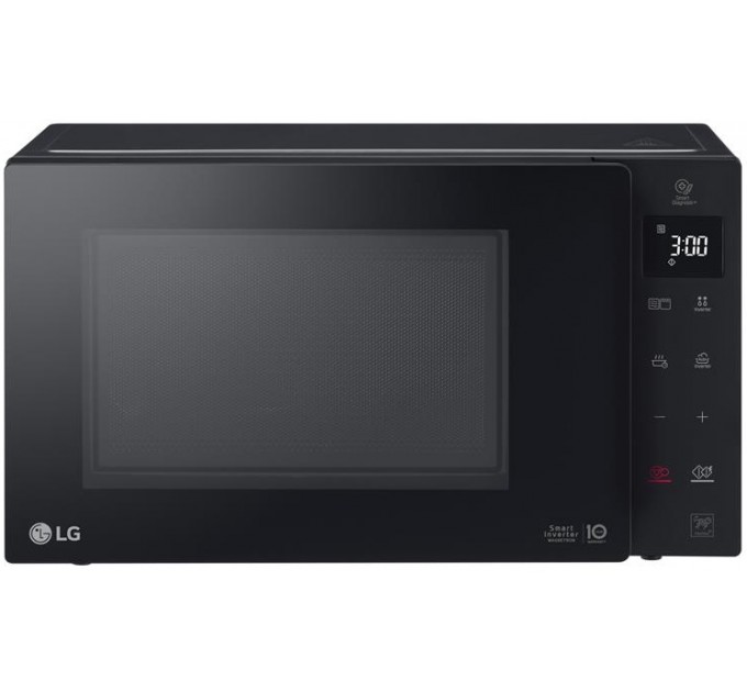 Микроволновая печь LG, 23л, электр. управл., 1000Вт, гриль, дисплей, черный