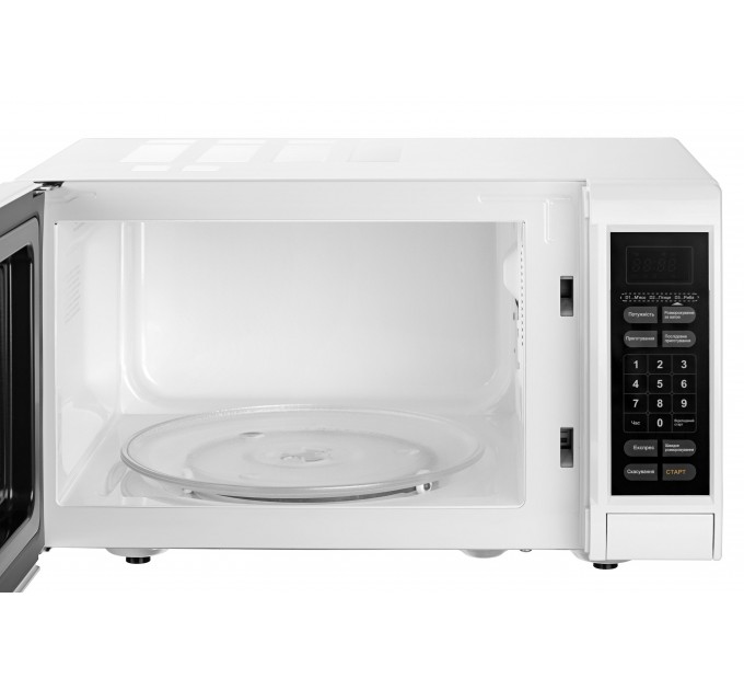 Мікрохвильова піч ARDESTO, 23л, електр.керув., 900Вт, дисплей, відкр.кнопкою, білий