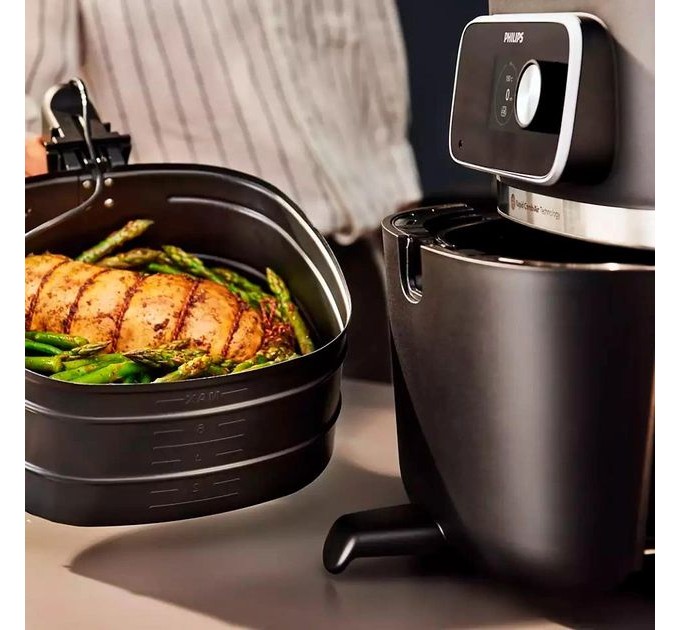 Мультипечь Philips Combi XXL Connected, 2200Вт, чаша-8.3л, сенсорное управл., пластик, черный