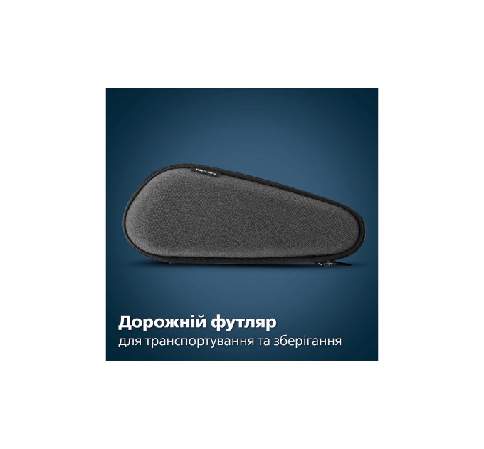 Бритва електр. Philips Series 7000 роторная, бритв.головок-3, Li-Ion, сух.+влажн., триммер, индикат. заряда, триммер, чехол, синий