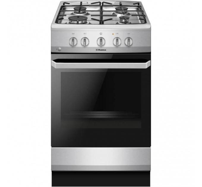 Плита Hansa газовая, 50x60см, 67л, эмаль, газ контр., нержавеющая сталь
