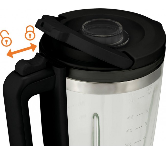 Блендер Gorenje стаціонарний 1400Вт, чаша-1750мл, додаткові ємкості, кавомолка, кришення льоду, приготування супу, імпульсний режим, метал