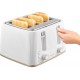 Тостер Sencor 1860Вт, подогрев, разморозка, 4 слота, пластик, белый
