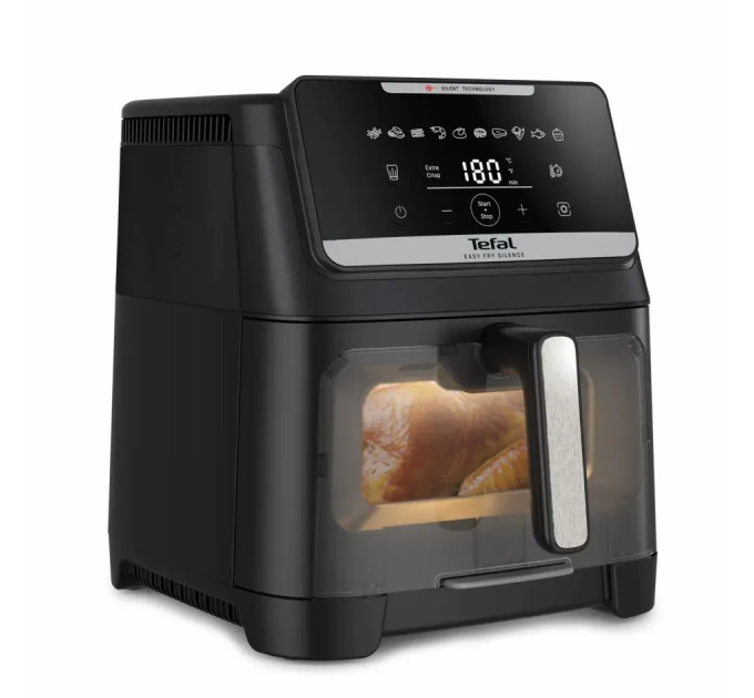 Мультипечь Tefal Easy Fry Silence XXL, 1800Вт, чаша-7л, сенсорное управл., пластик, черный