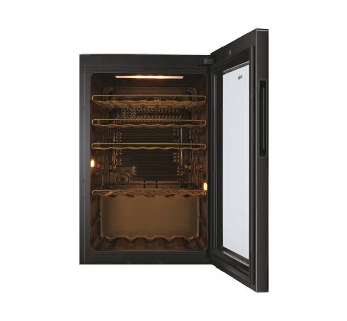 Холодильник Haier для вина, 82x49.7х58, холод.отд.-118л, зон - 1, бут-49, ST, дисплей, черный