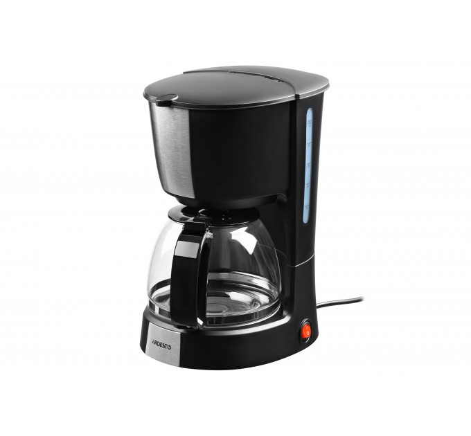 Кавоварка ARDESTO крапельна 1.2л, мелена, чорно-сріблястий