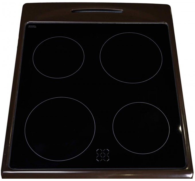 Плита Hansa електрична склокерамічна, 50х60см, 68л, коричневий