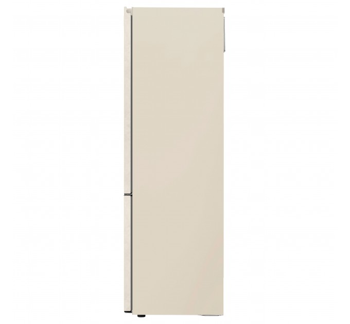 Холодильник LG с нижн. мороз., 203x60х68, холод.отд.-277л, мороз.отд.-110л, 2дв., E, NF, инв., диспл внешн., зона св-ти, бежевый