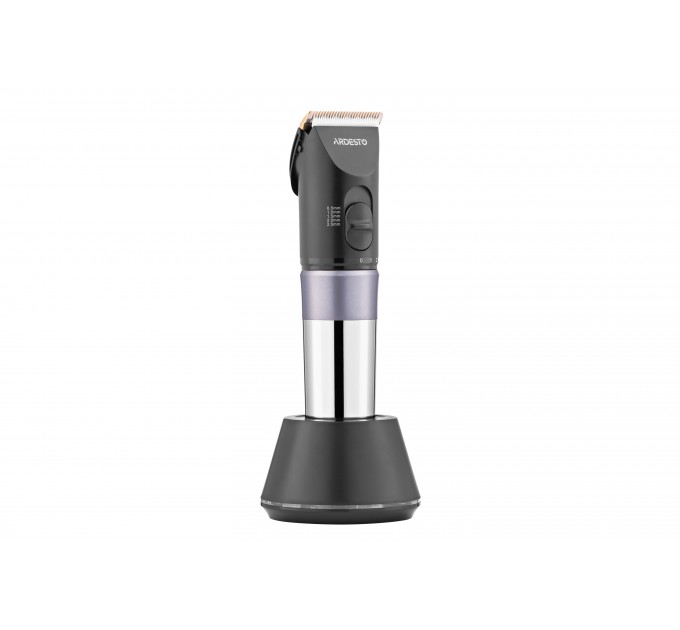 Машинка для стрижки ARDESTO HC-Y40-DBS, мережа+акум., насадок-4, титан. напил + кераміка, чорний